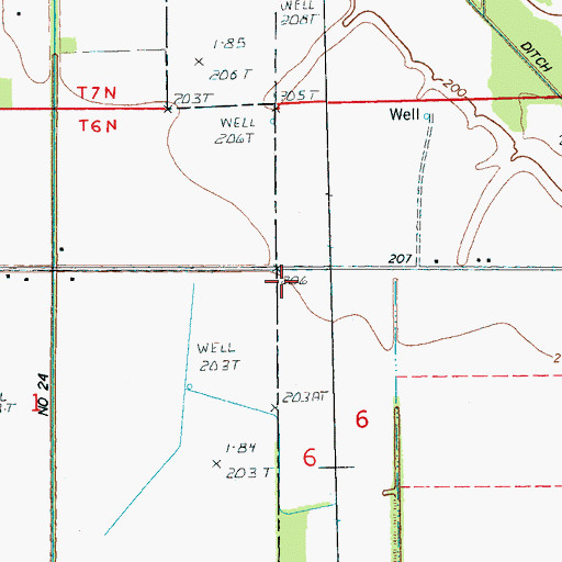 Topographic Map of Mount Harmon School (historical), AR