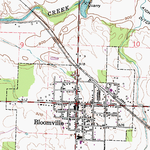Topographic Map of Reformed Cemetery, OH