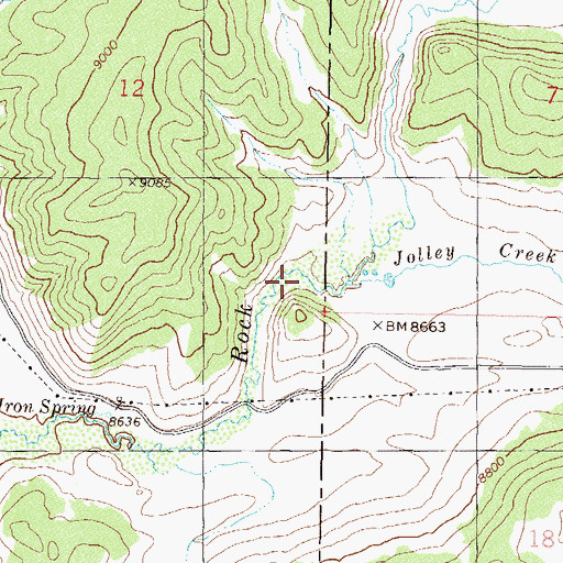 Topographic Map of Rock Creek Campground, CO
