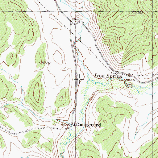 Topographic Map of Little Rock Creek, CO