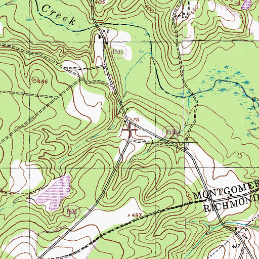 Topographic Map of Fairview School (historical), NC
