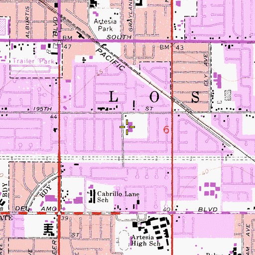 Topographic Map of Nixon Academy of Multimedia Arts Production, CA