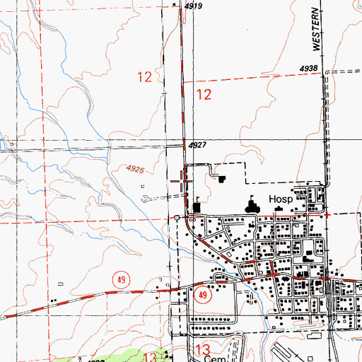 Topographic Map of Loyalton Park, CA