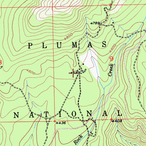 Topographic Map of Mount Pleasant Ranch (historical), CA