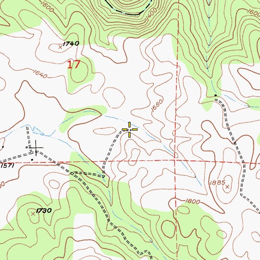 Topographic Map of Charles Spinetta Vineyards, CA