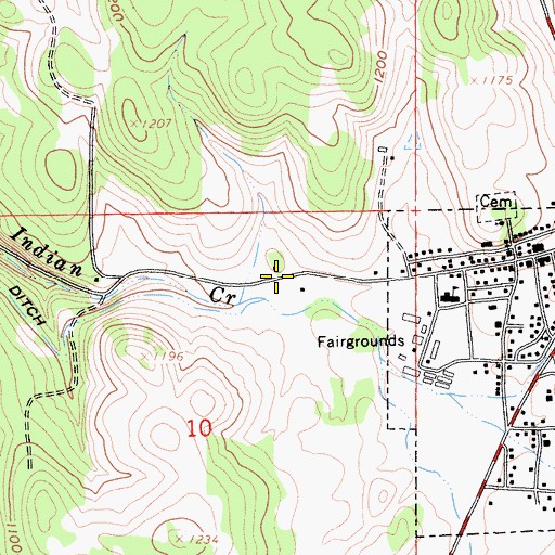 Topographic Map of Pokerville (historical), CA