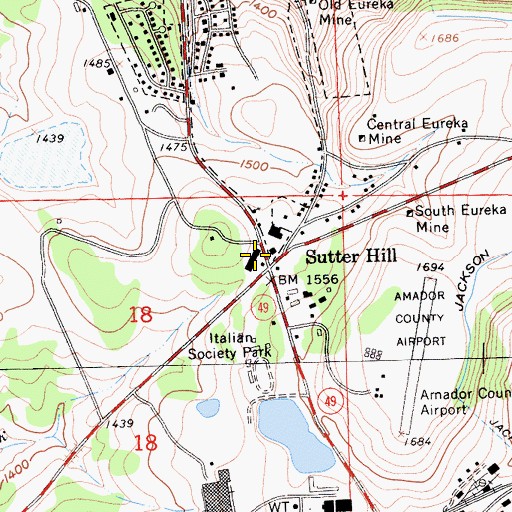 Topographic Map of Independence High School, CA