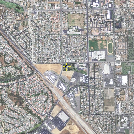 Aerial/Satellite Image of Doctor Martin Luther King Junior Memorial Park, CA