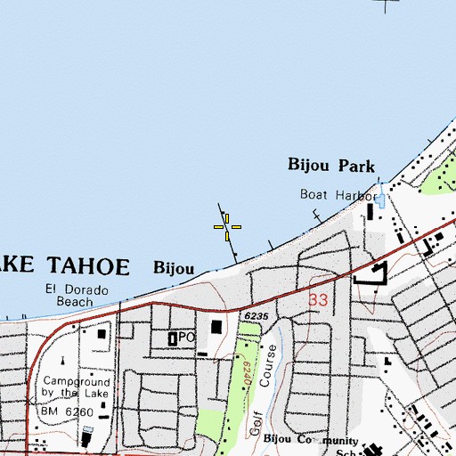 Topographic Map of Timber Cove Marina, CA