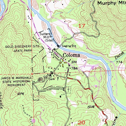 Topographic Map of Papini House, CA