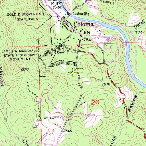 Topographic Map of Vineyard House, CA