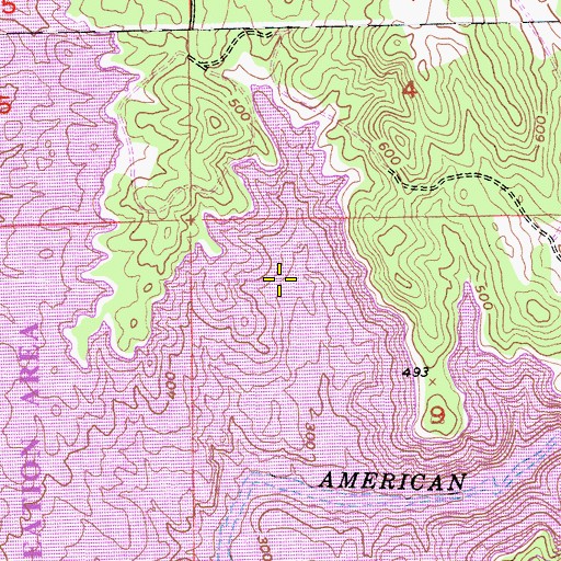 Topographic Map of First Cove, CA