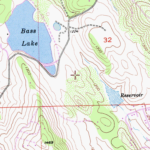 Topographic Map of Briarwood Canyon, CA