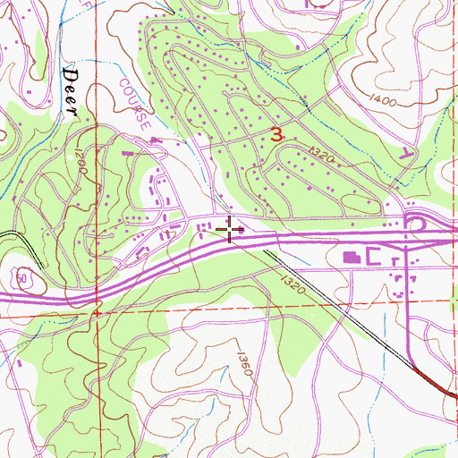 Topographic Map of Department of Forestry and Fire Protection Cameron Park Station 89, CA