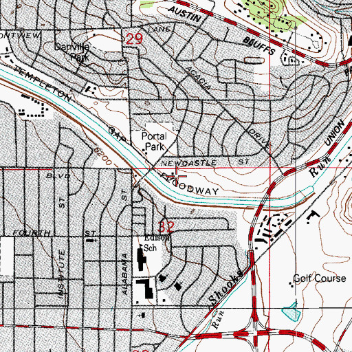 Topographic Map of Busy Bee Coal Mine, CO