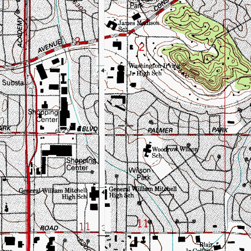 Topographic Map of Howells Mine, CO