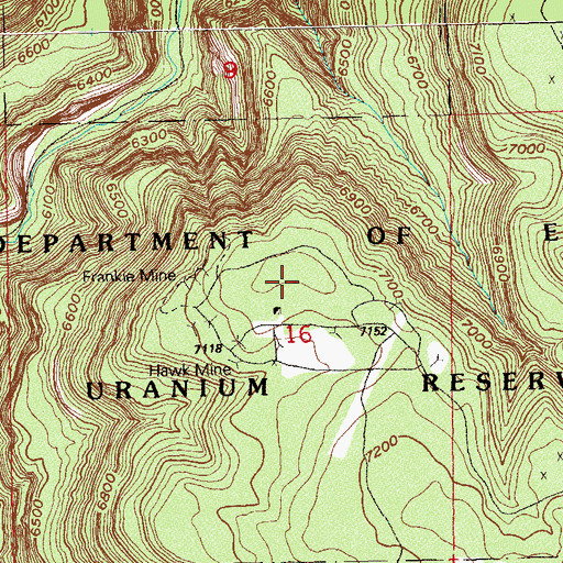 Topographic Map of Ann Number Two Mine, CO