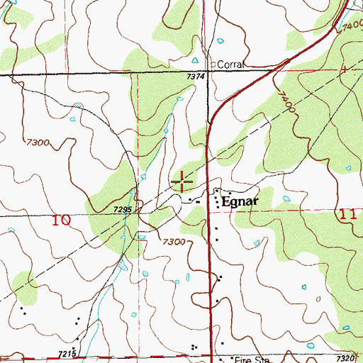 Topographic Map of Dorothy Mae Mine, CO