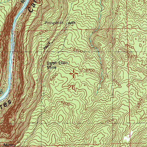 Topographic Map of Parrot Group Mine, CO