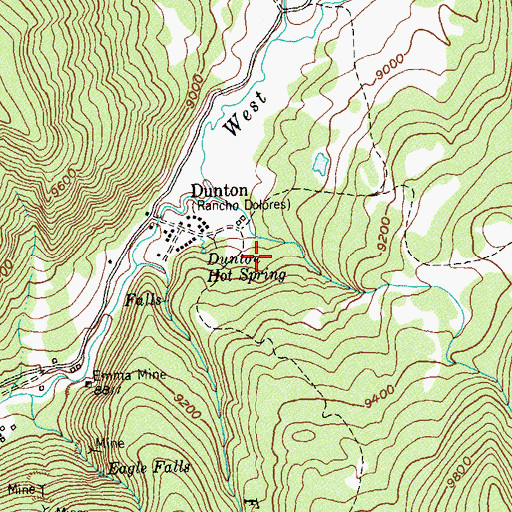 Topographic Map of Mount Pleasant Mine, CO