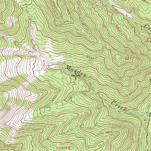 Topographic Map of Rosenite Mine, CO