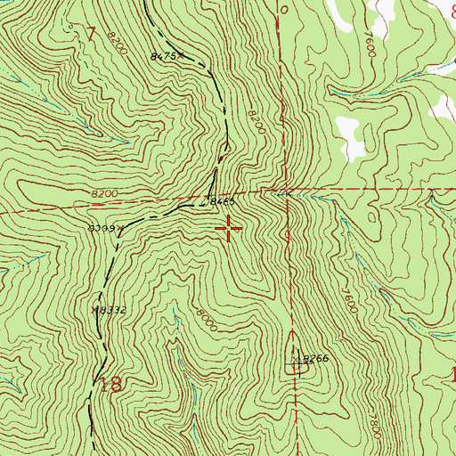Topographic Map of Little Jim Mine, CO