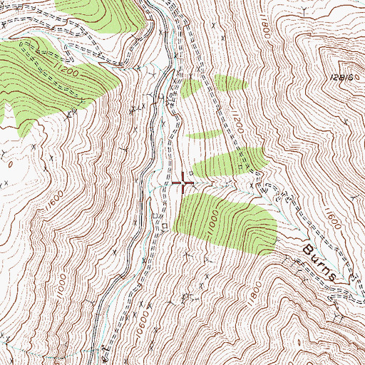Topographic Map of Silver Wing Mine, CO