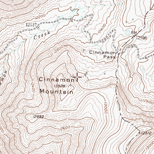 Topographic Map of Detroit Hollister Mine, CO