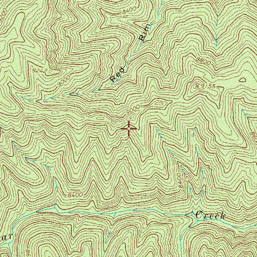 Topographic Map of George A Greenwood Group Mine, CO