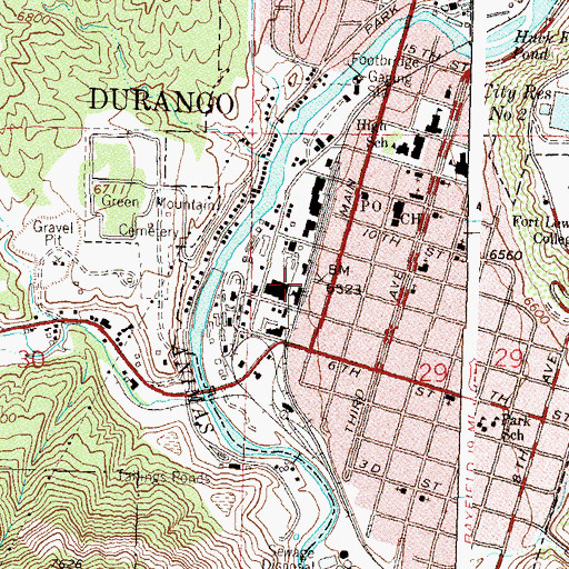 Topographic Map of Saint Paul Mine, CO