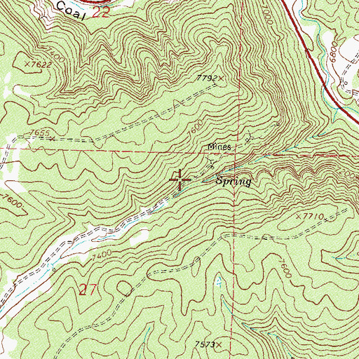 Topographic Map of Triangle Mine, CO
