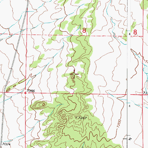 Topographic Map of Polvo Blanco Mine, CO