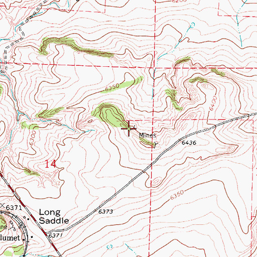 Topographic Map of Strawberry Mine, CO