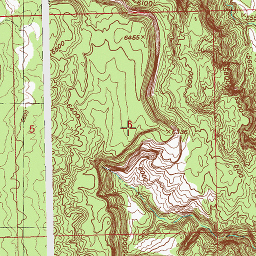 Topographic Map of Whiz Bang Mine, CO