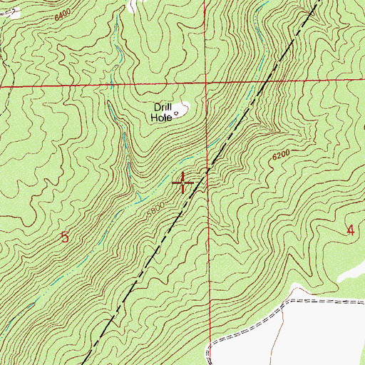 Topographic Map of Blue Eagle Mine, CO