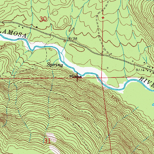 Topographic Map of Guadalupe Claims Group Mine, CO