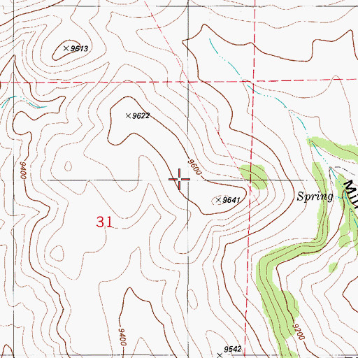 Topographic Map of Meyers Ranch Mine, CO