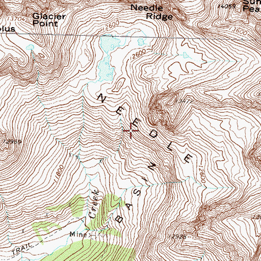 Topographic Map of Aetna Mine, CO