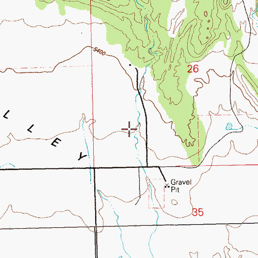 Topographic Map of Belle of Montrose Mine, CO