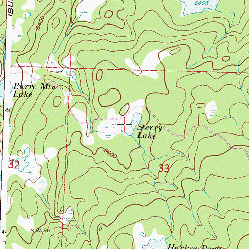Topographic Map of Sterry Lake, CO