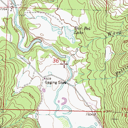 Topographic Map of Stillwater Valley, CO