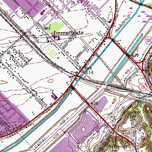 Topographic Map of Centerville Station, IL