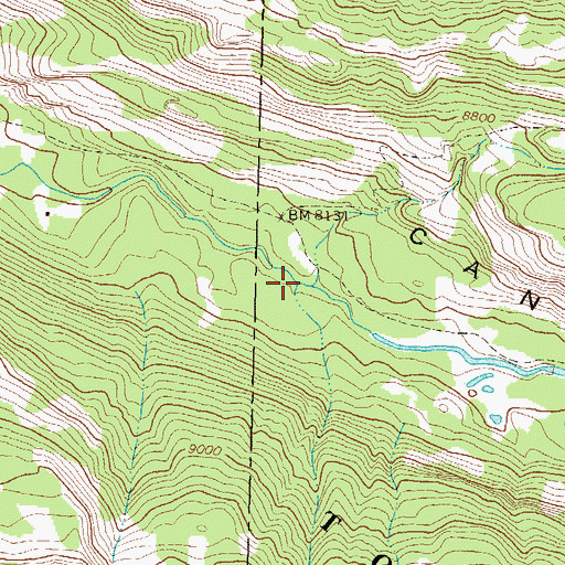Topographic Map of Park Creek, CO