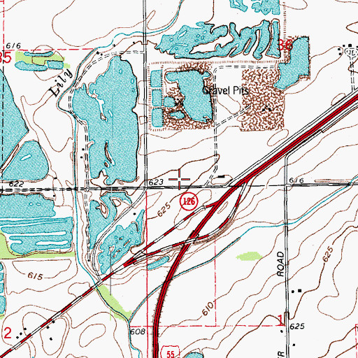 Topographic Map of Tyler School (historical), IL