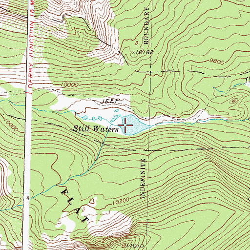 Topographic Map of Still Waters, CO