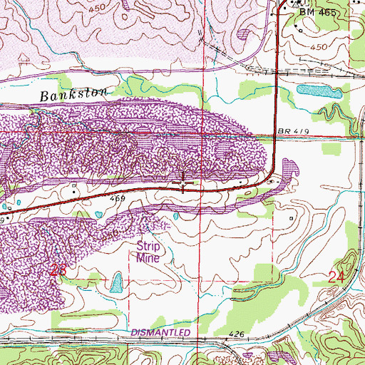 Topographic Map of Mayhew School (historical), IL
