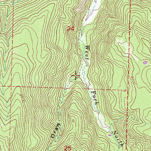 Topographic Map of Prospect Draw, CO