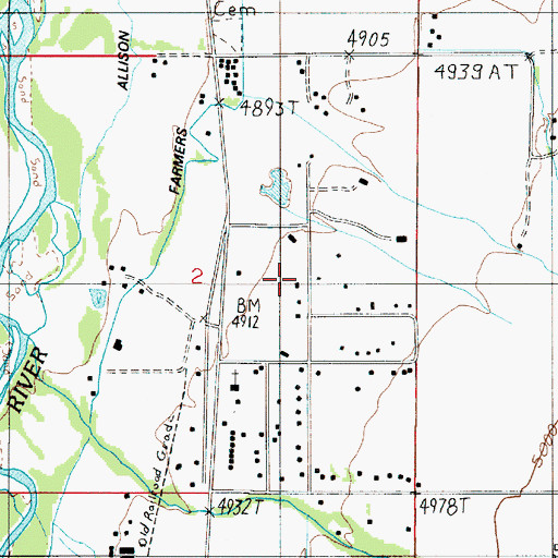 Topographic Map of Country Court, MT