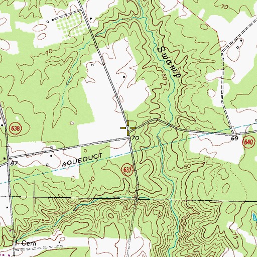 Topographic Map of Berea Church (historical), VA