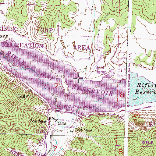 Topographic Map of Ward Gulch, CO
